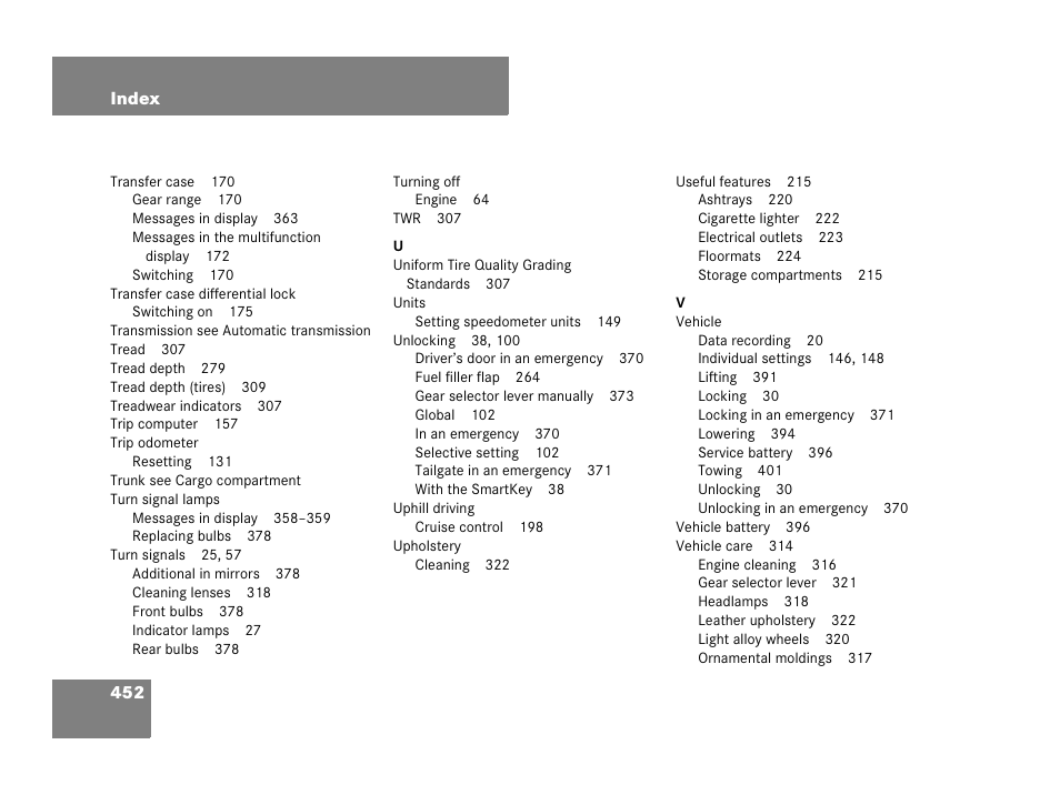 Mercedes-Benz G-Class 2007 Owners Manual User Manual | Page 453 / 457