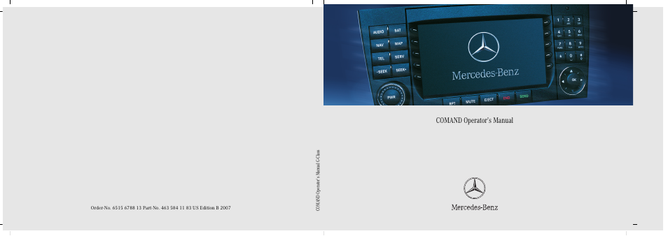 Mercedes-Benz G-Class 2007 COMAND Manual User Manual | 206 pages
