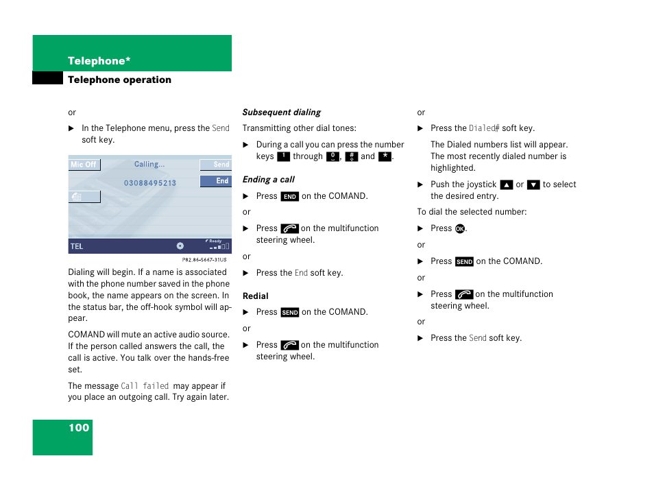 Mercedes-Benz G-Class 2007 COMAND Manual User Manual | Page 100 / 206