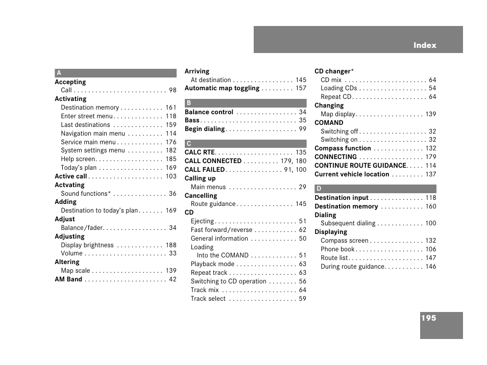Mercedes-Benz G-Class 2007 COMAND Manual User Manual | Page 195 / 206