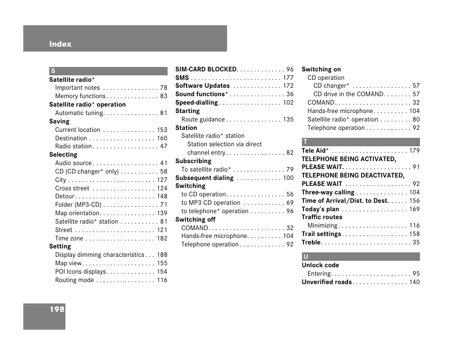 Mercedes-Benz G-Class 2007 COMAND Manual User Manual | Page 198 / 206