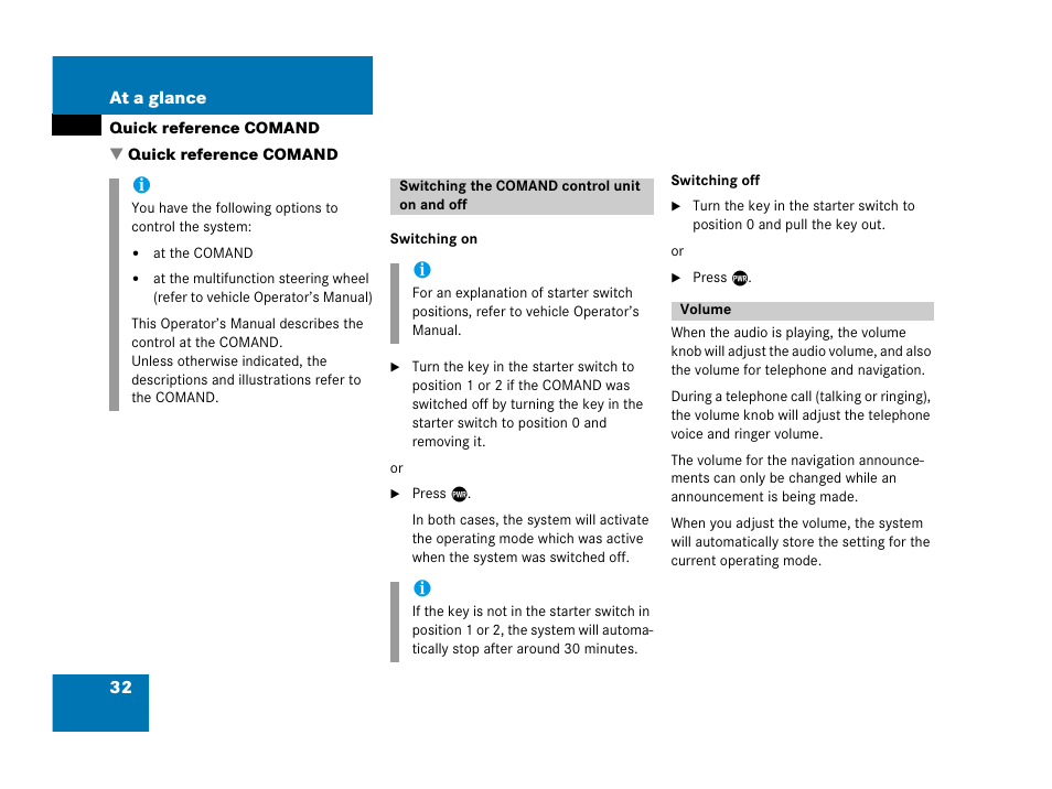 Mercedes-Benz G-Class 2007 COMAND Manual User Manual | Page 32 / 206