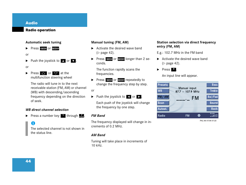 Mercedes-Benz G-Class 2007 COMAND Manual User Manual | Page 44 / 206