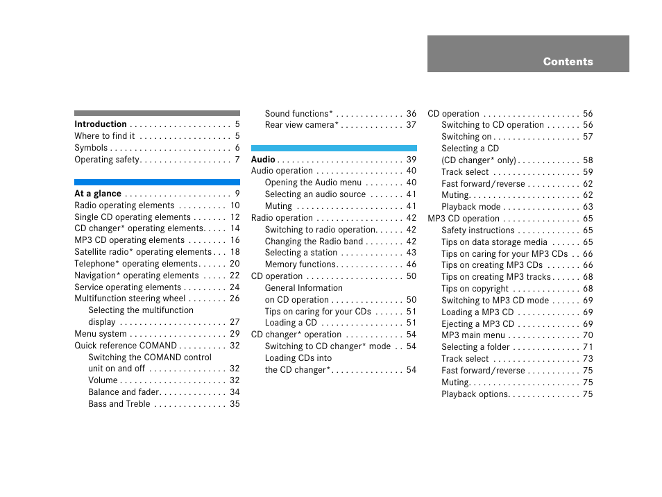 Mercedes-Benz G-Class 2007 COMAND Manual User Manual | Page 5 / 206