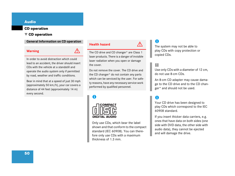 Mercedes-Benz G-Class 2007 COMAND Manual User Manual | Page 50 / 206