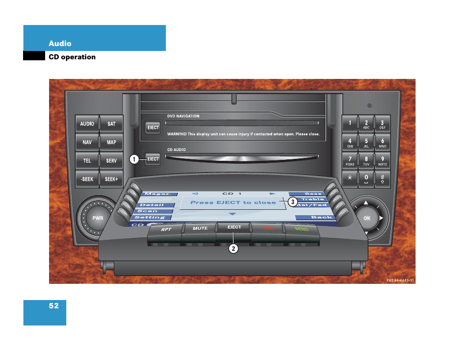 52 audio | Mercedes-Benz G-Class 2007 COMAND Manual User Manual | Page 52 / 206