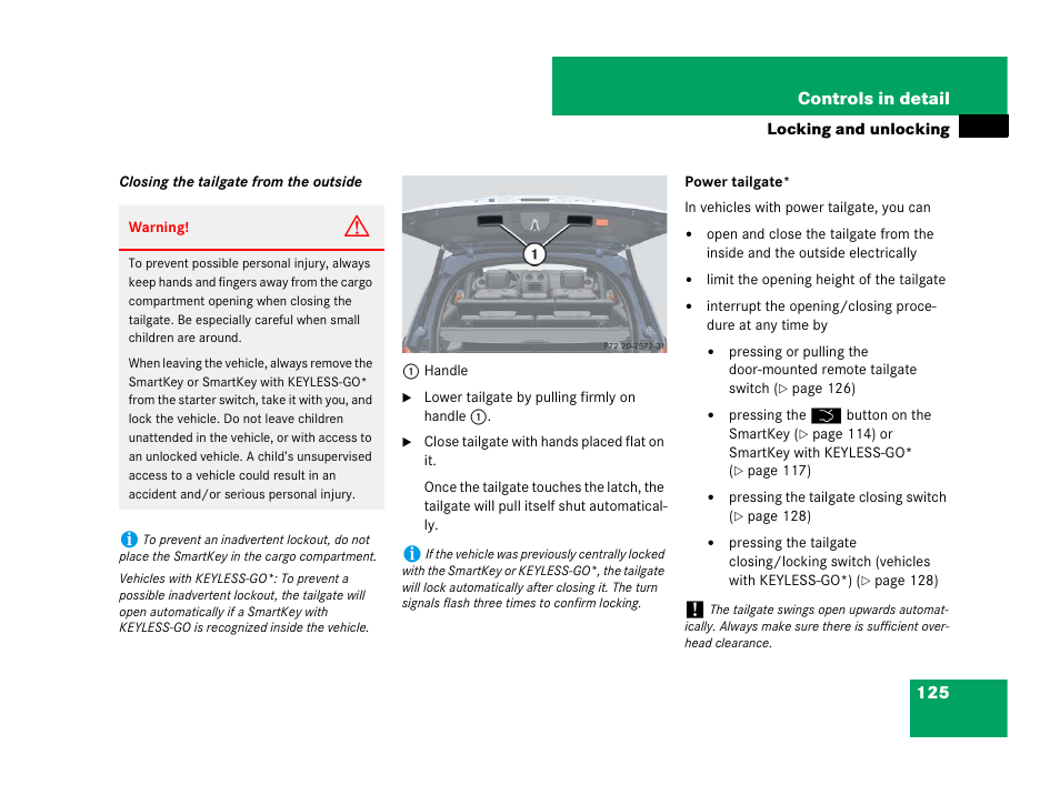 Nually | Mercedes-Benz GL-Class 2007 Owners Manual User Manual | Page 126 / 595