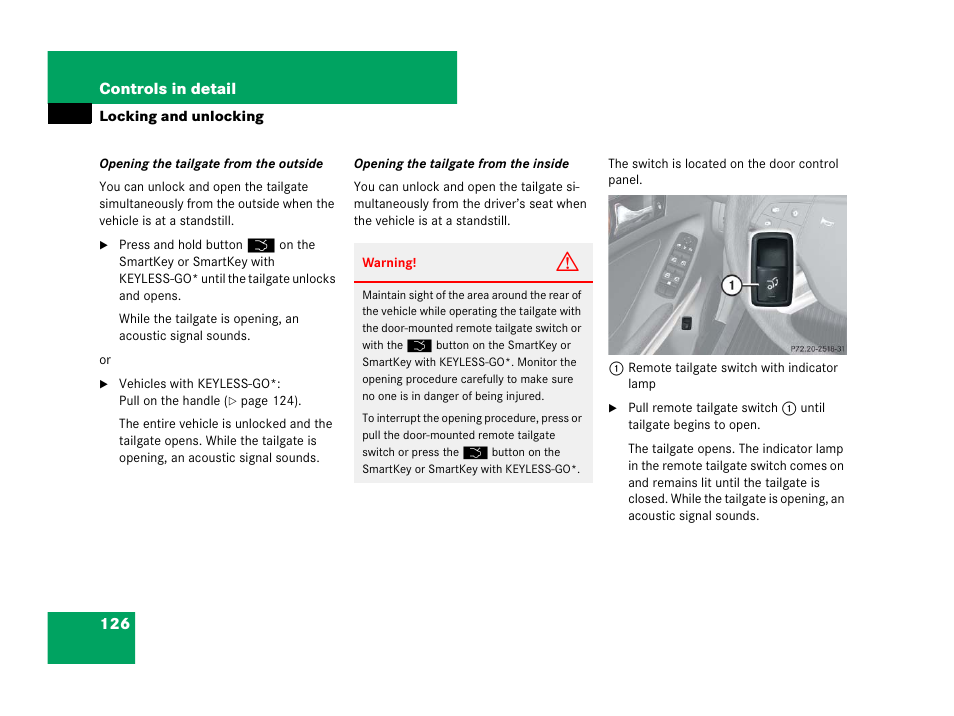 Mercedes-Benz GL-Class 2007 Owners Manual User Manual | Page 127 / 595