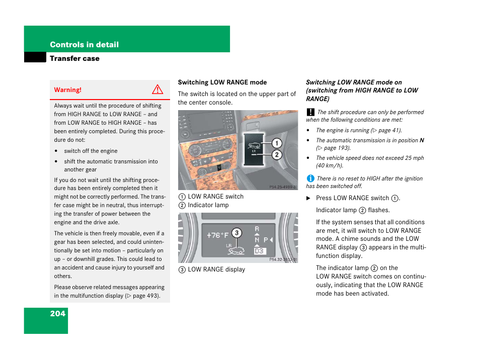 204 controls in detail | Mercedes-Benz GL-Class 2007 Owners Manual User Manual | Page 205 / 595