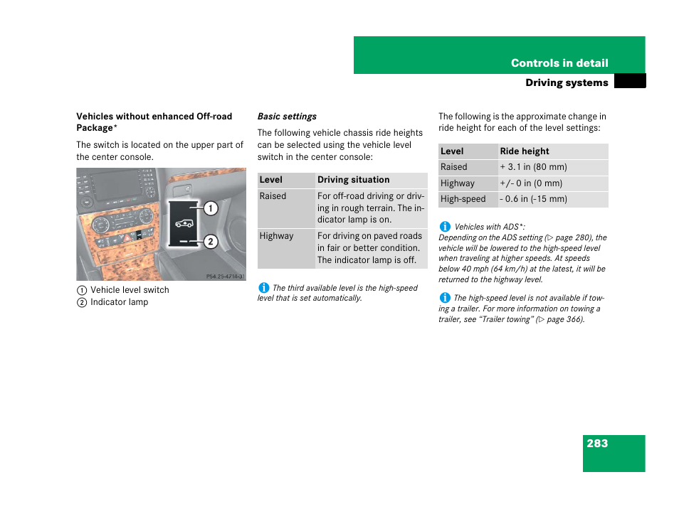 Mercedes-Benz GL-Class 2007 Owners Manual User Manual | Page 284 / 595