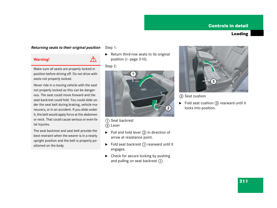 Mercedes-Benz GL-Class 2007 Owners Manual User Manual | Page 312 / 595