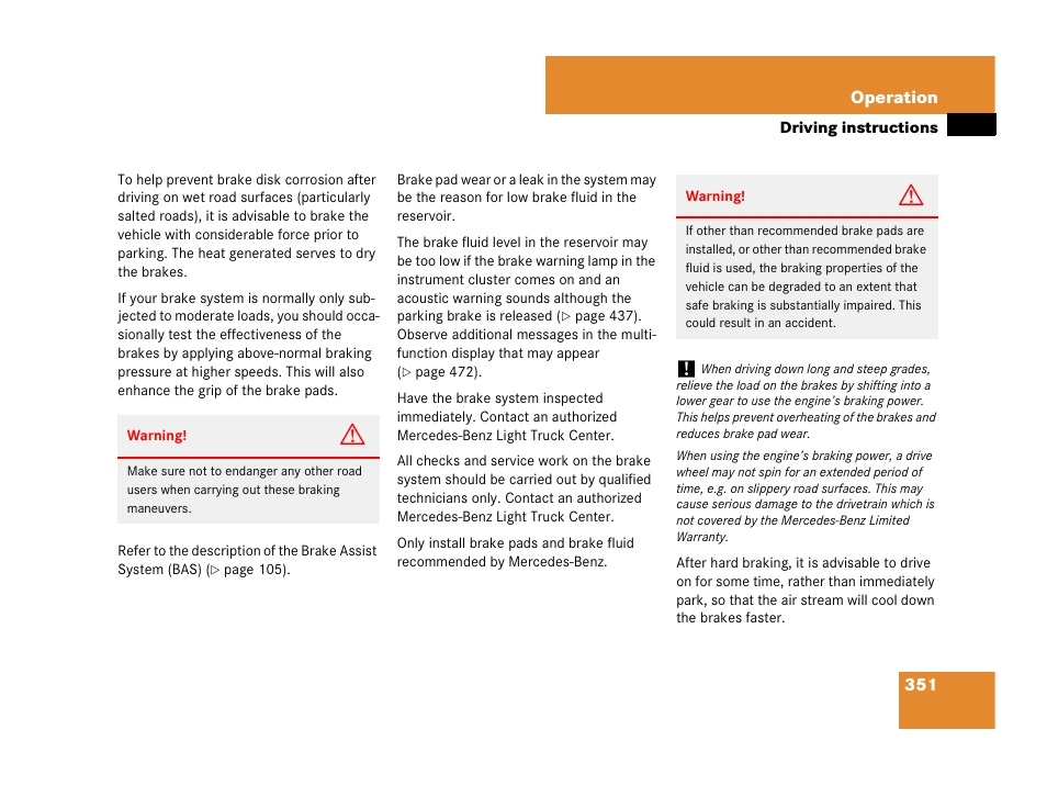 Mercedes-Benz GL-Class 2007 Owners Manual User Manual | Page 352 / 595