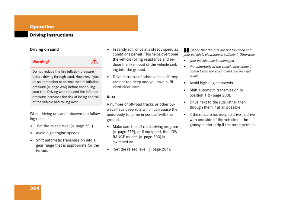 364 operation | Mercedes-Benz GL-Class 2007 Owners Manual User Manual | Page 365 / 595