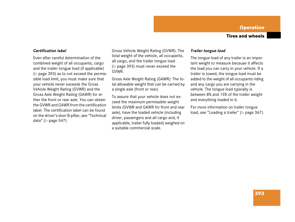 Mercedes-Benz GL-Class 2007 Owners Manual User Manual | Page 394 / 595