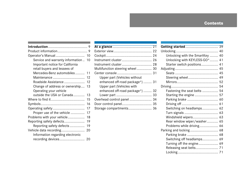 Mercedes-Benz GL-Class 2007 Owners Manual User Manual | Page 4 / 595