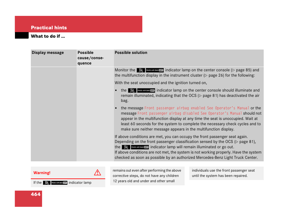Mercedes-Benz GL-Class 2007 Owners Manual User Manual | Page 465 / 595