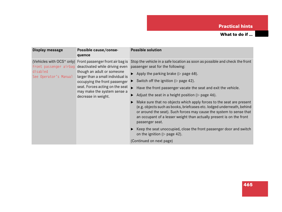 Mercedes-Benz GL-Class 2007 Owners Manual User Manual | Page 466 / 595