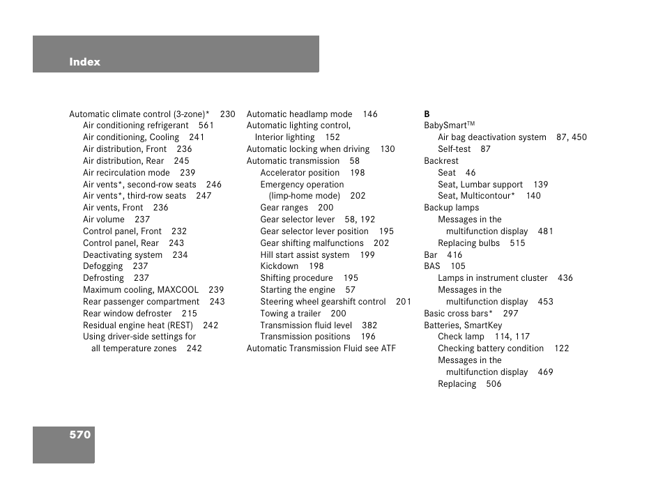 Mercedes-Benz GL-Class 2007 Owners Manual User Manual | Page 571 / 595