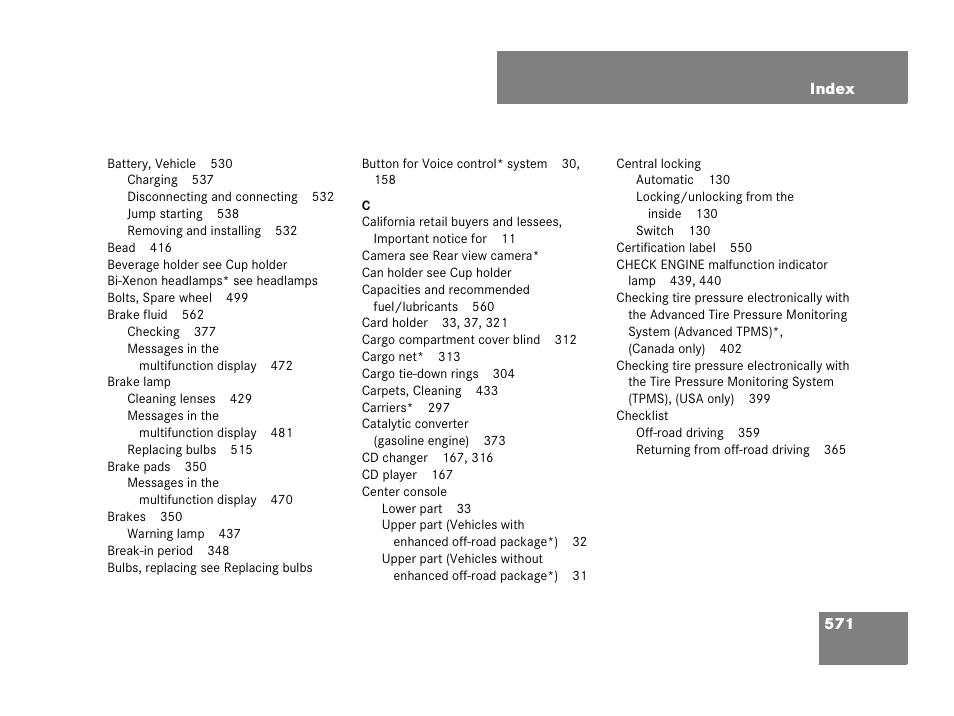 Mercedes-Benz GL-Class 2007 Owners Manual User Manual | Page 572 / 595
