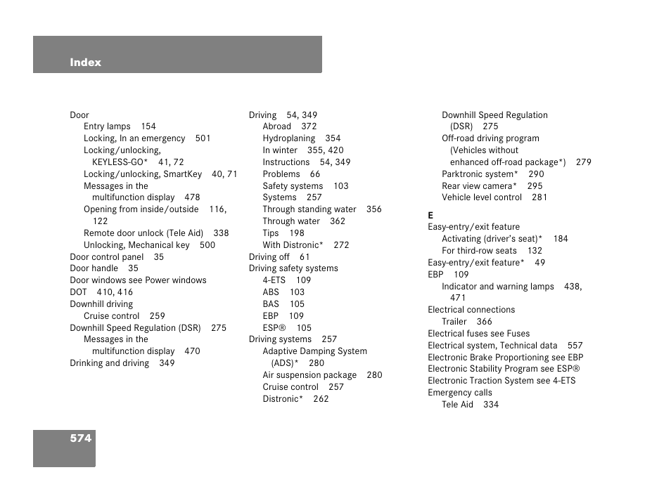 Mercedes-Benz GL-Class 2007 Owners Manual User Manual | Page 575 / 595