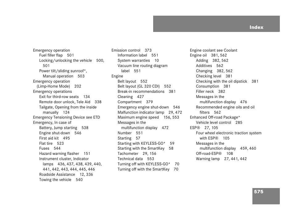 Mercedes-Benz GL-Class 2007 Owners Manual User Manual | Page 576 / 595