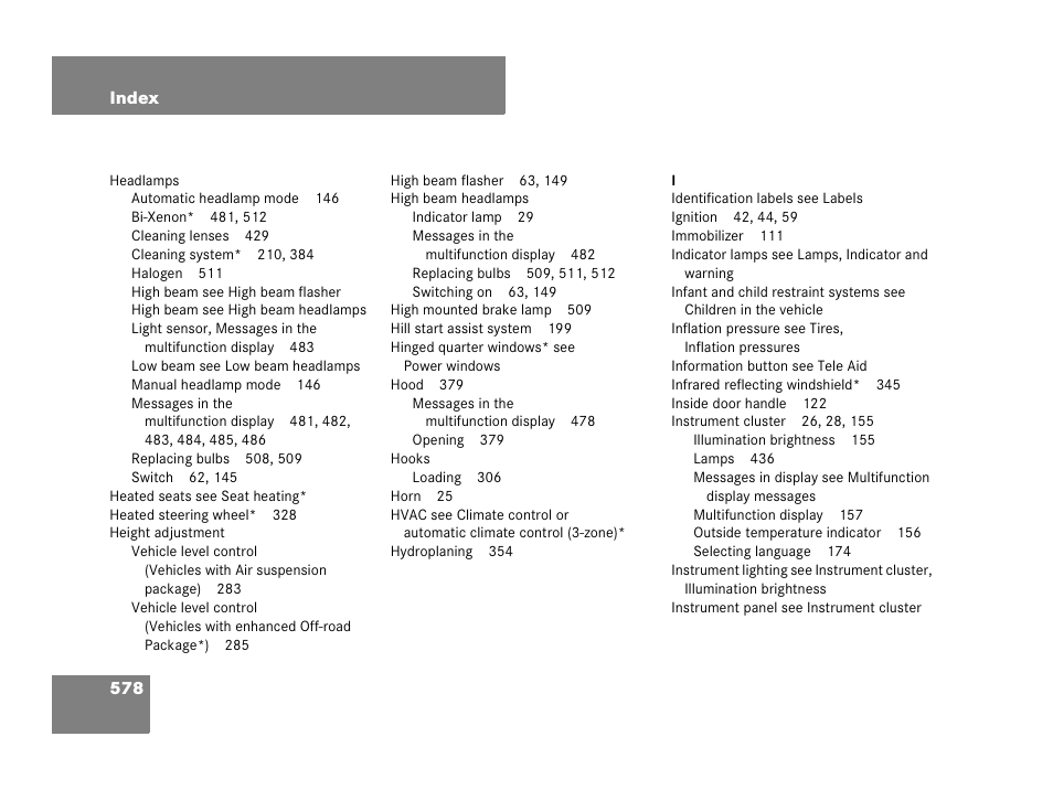 Mercedes-Benz GL-Class 2007 Owners Manual User Manual | Page 579 / 595