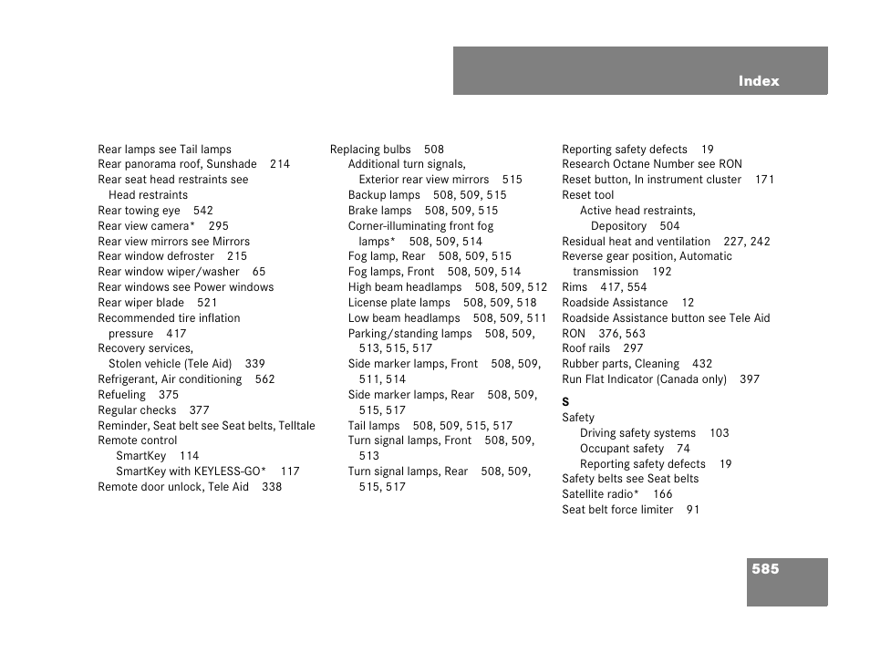 Mercedes-Benz GL-Class 2007 Owners Manual User Manual | Page 586 / 595