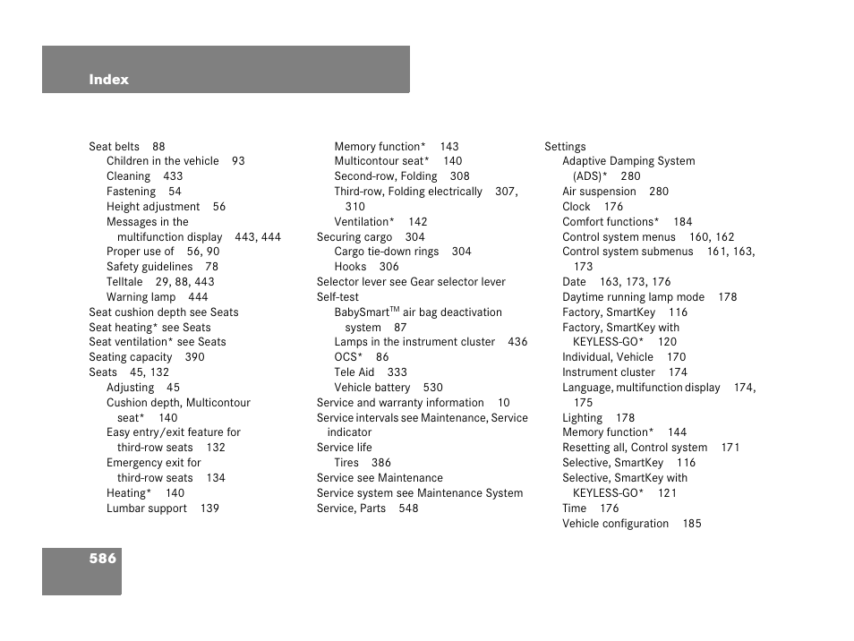 Mercedes-Benz GL-Class 2007 Owners Manual User Manual | Page 587 / 595