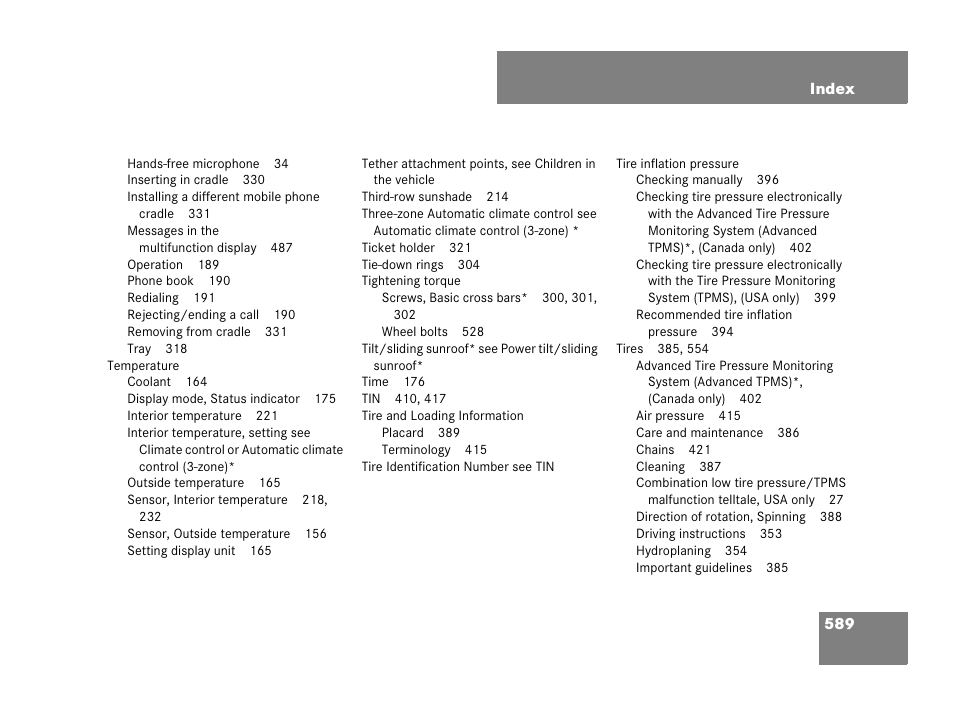 Mercedes-Benz GL-Class 2007 Owners Manual User Manual | Page 590 / 595