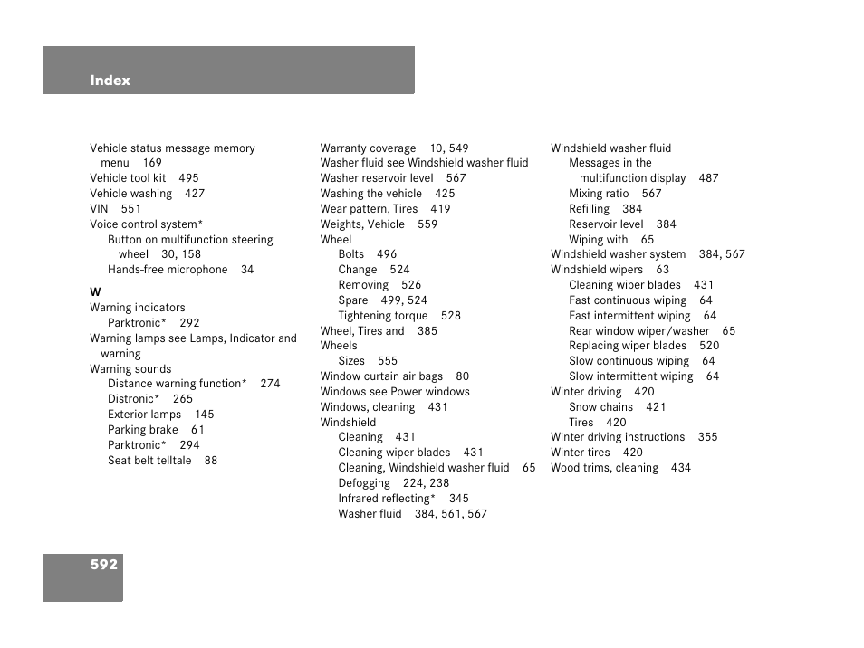 Mercedes-Benz GL-Class 2007 Owners Manual User Manual | Page 593 / 595