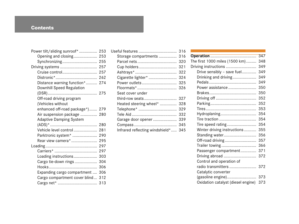 Mercedes-Benz GL-Class 2007 Owners Manual User Manual | Page 7 / 595