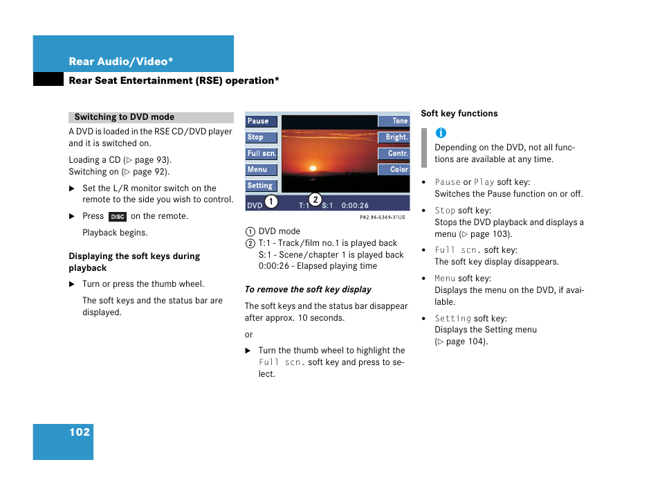Mercedes-Benz R-Class 2007 COMAND Manual User Manual | Page 104 / 242