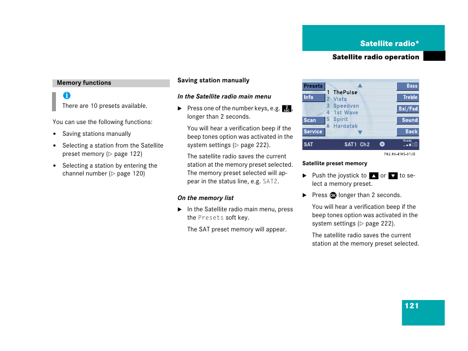 Mercedes-Benz R-Class 2007 COMAND Manual User Manual | Page 123 / 242