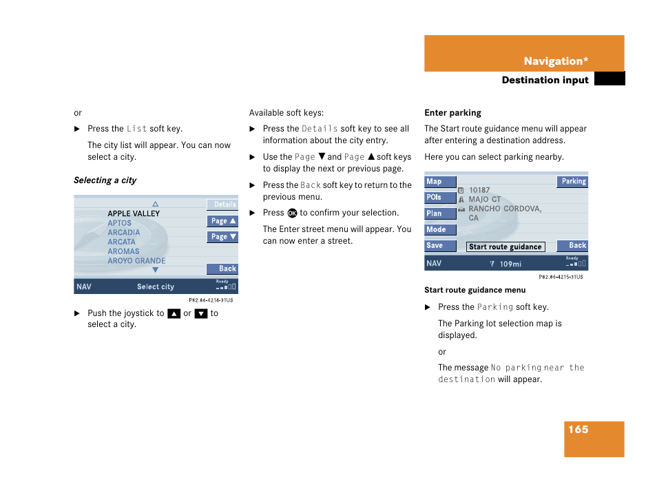 Mercedes-Benz R-Class 2007 COMAND Manual User Manual | Page 167 / 242