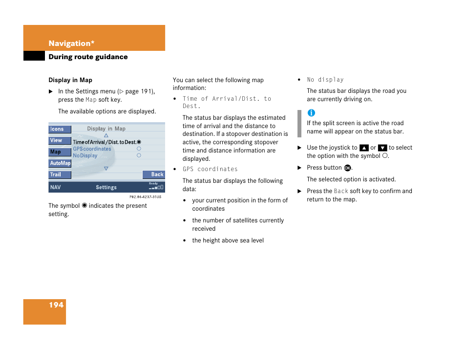 Mercedes-Benz R-Class 2007 COMAND Manual User Manual | Page 196 / 242