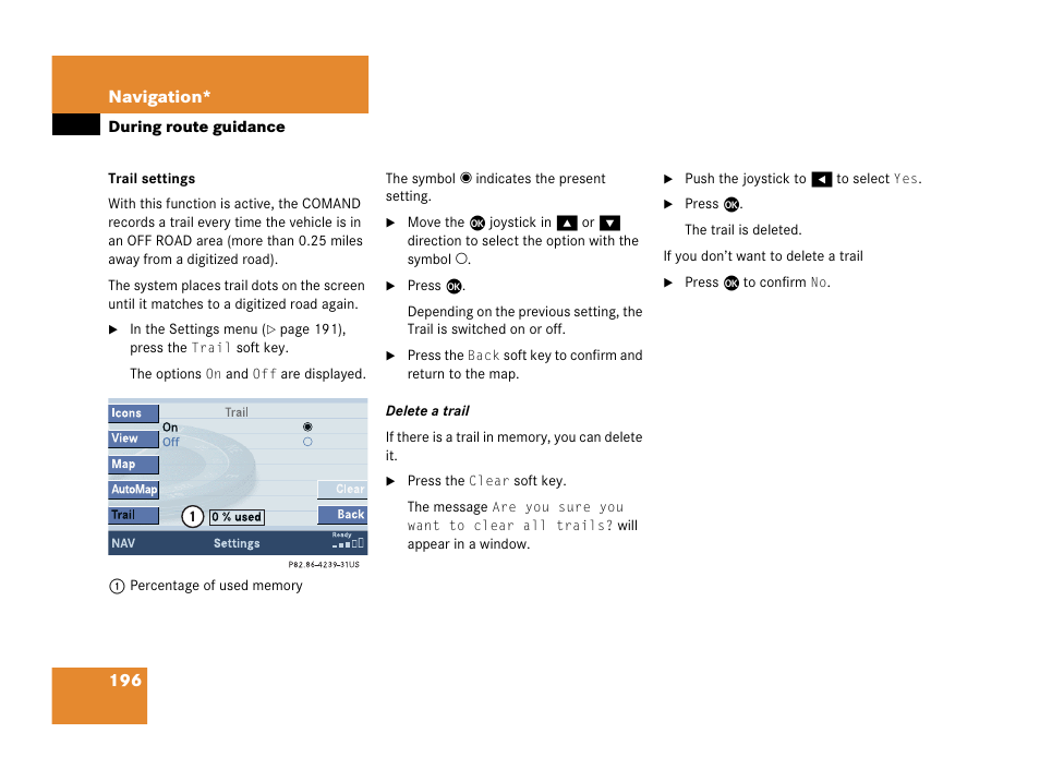 Mercedes-Benz R-Class 2007 COMAND Manual User Manual | Page 198 / 242