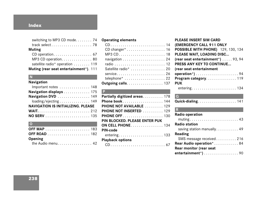 Mercedes-Benz R-Class 2007 COMAND Manual User Manual | Page 240 / 242