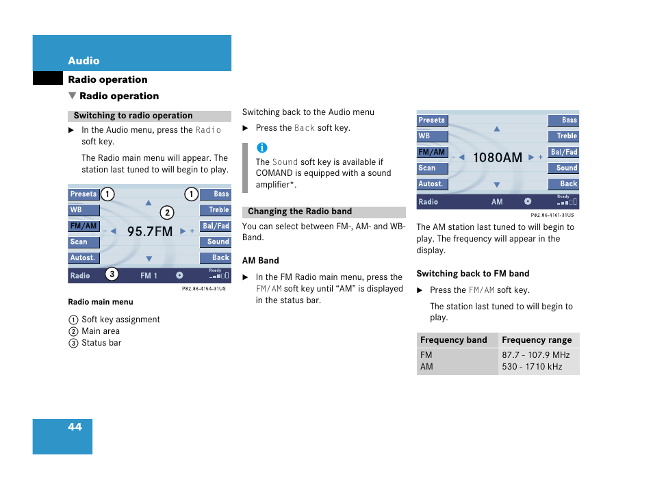 Mercedes-Benz R-Class 2007 COMAND Manual User Manual | Page 46 / 242