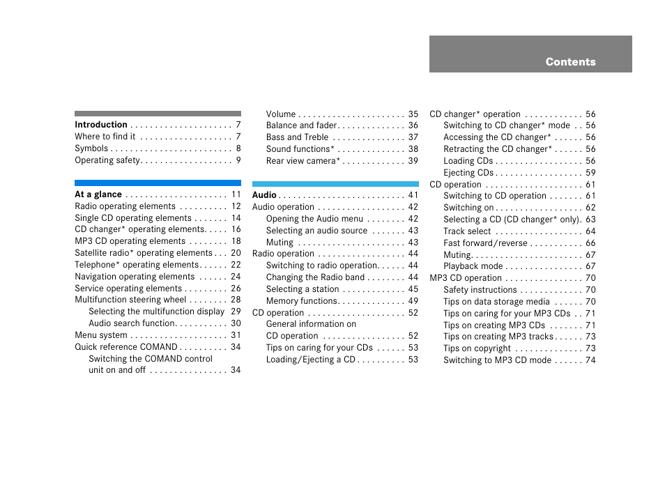 Mercedes-Benz R-Class 2007 COMAND Manual User Manual | Page 5 / 242