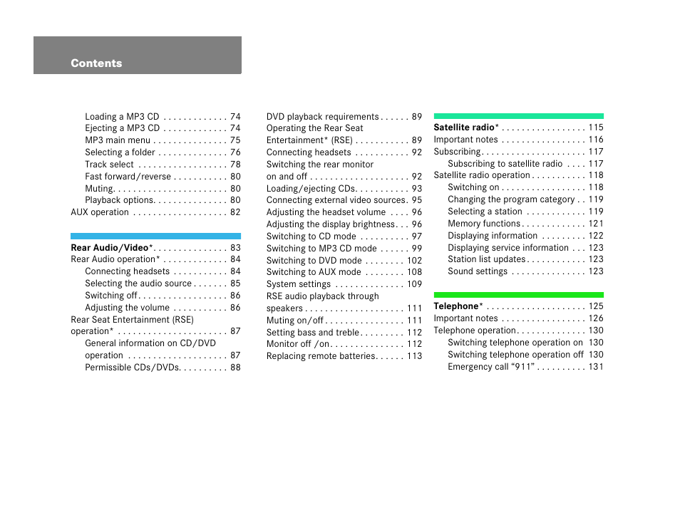 Mercedes-Benz R-Class 2007 COMAND Manual User Manual | Page 6 / 242