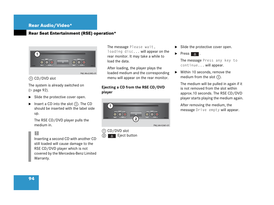 Mercedes-Benz R-Class 2007 COMAND Manual User Manual | Page 96 / 242