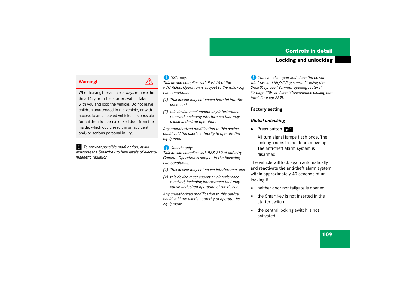 Mercedes-Benz M-Class 2007 Owners Manual User Manual | Page 110 / 585