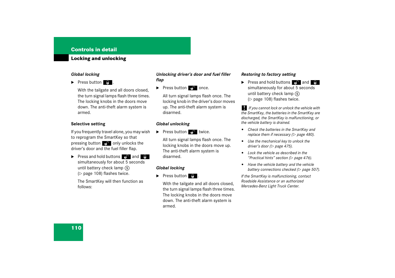 Mercedes-Benz M-Class 2007 Owners Manual User Manual | Page 111 / 585