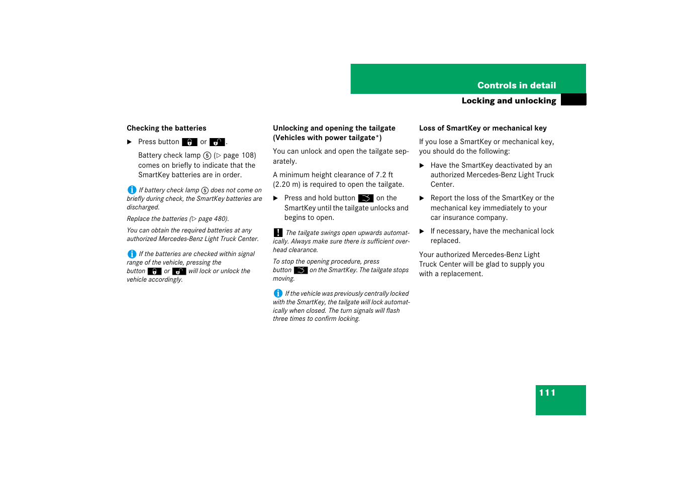 Mercedes-Benz M-Class 2007 Owners Manual User Manual | Page 112 / 585