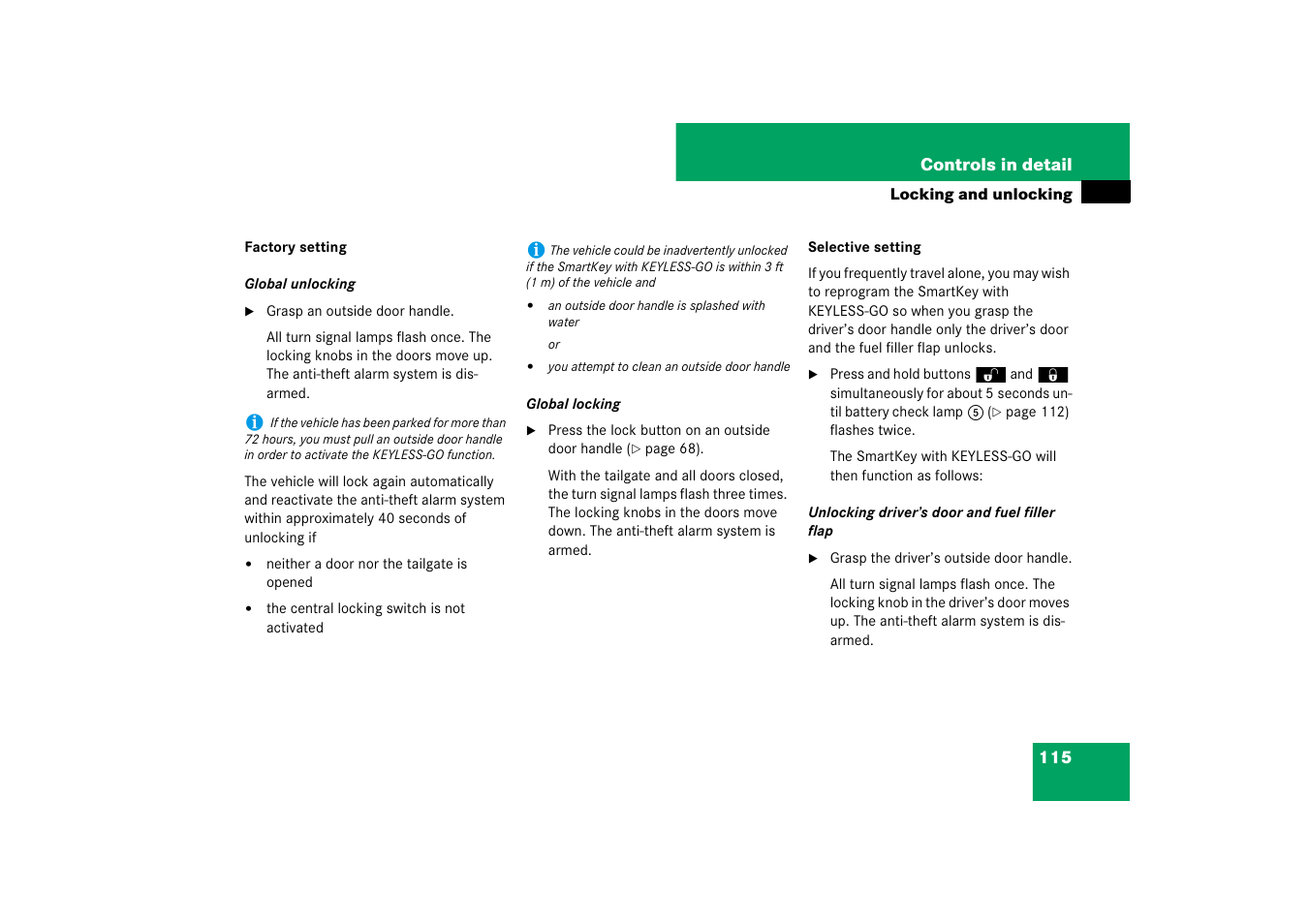 Mercedes-Benz M-Class 2007 Owners Manual User Manual | Page 116 / 585