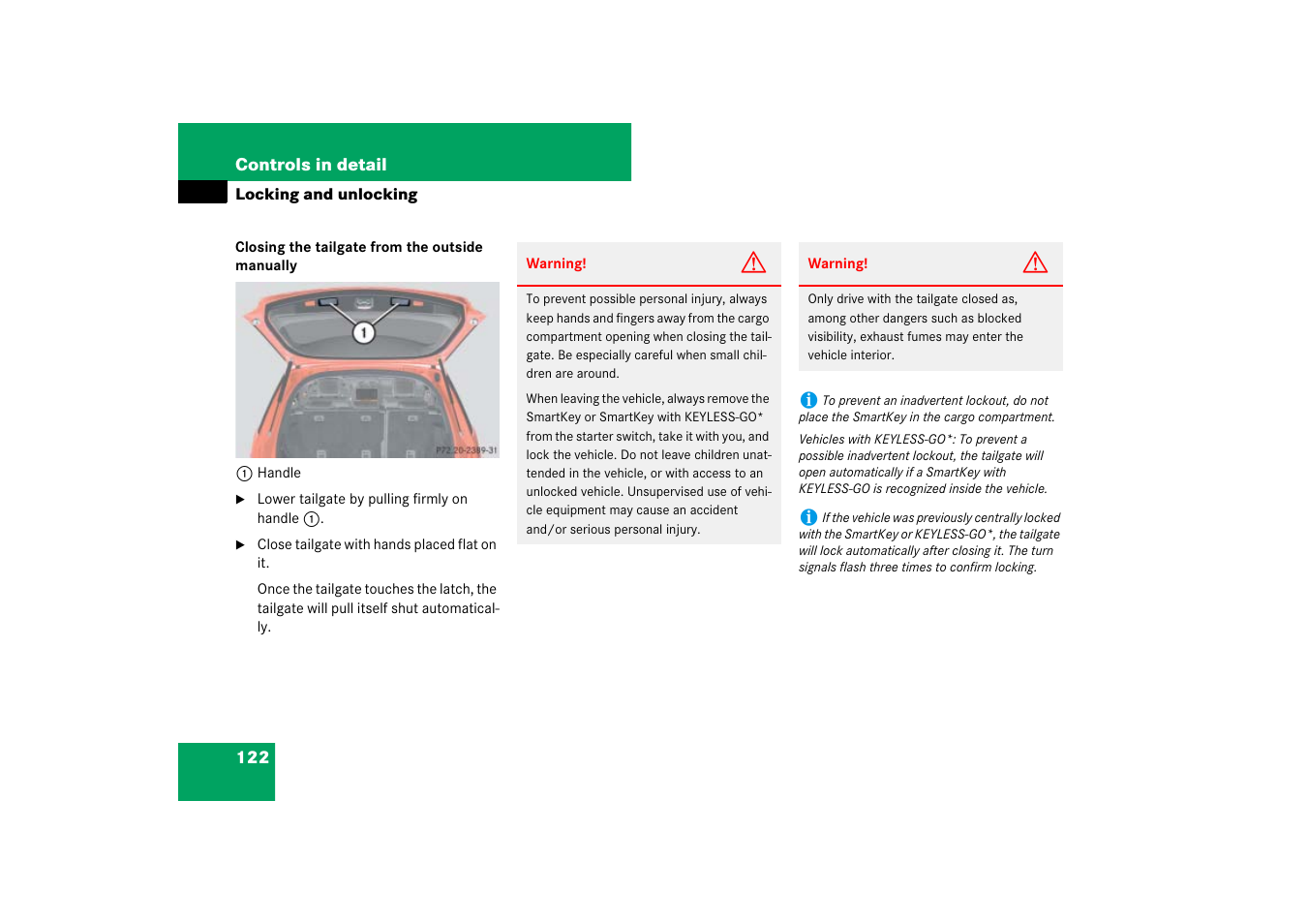 Mercedes-Benz M-Class 2007 Owners Manual User Manual | Page 123 / 585