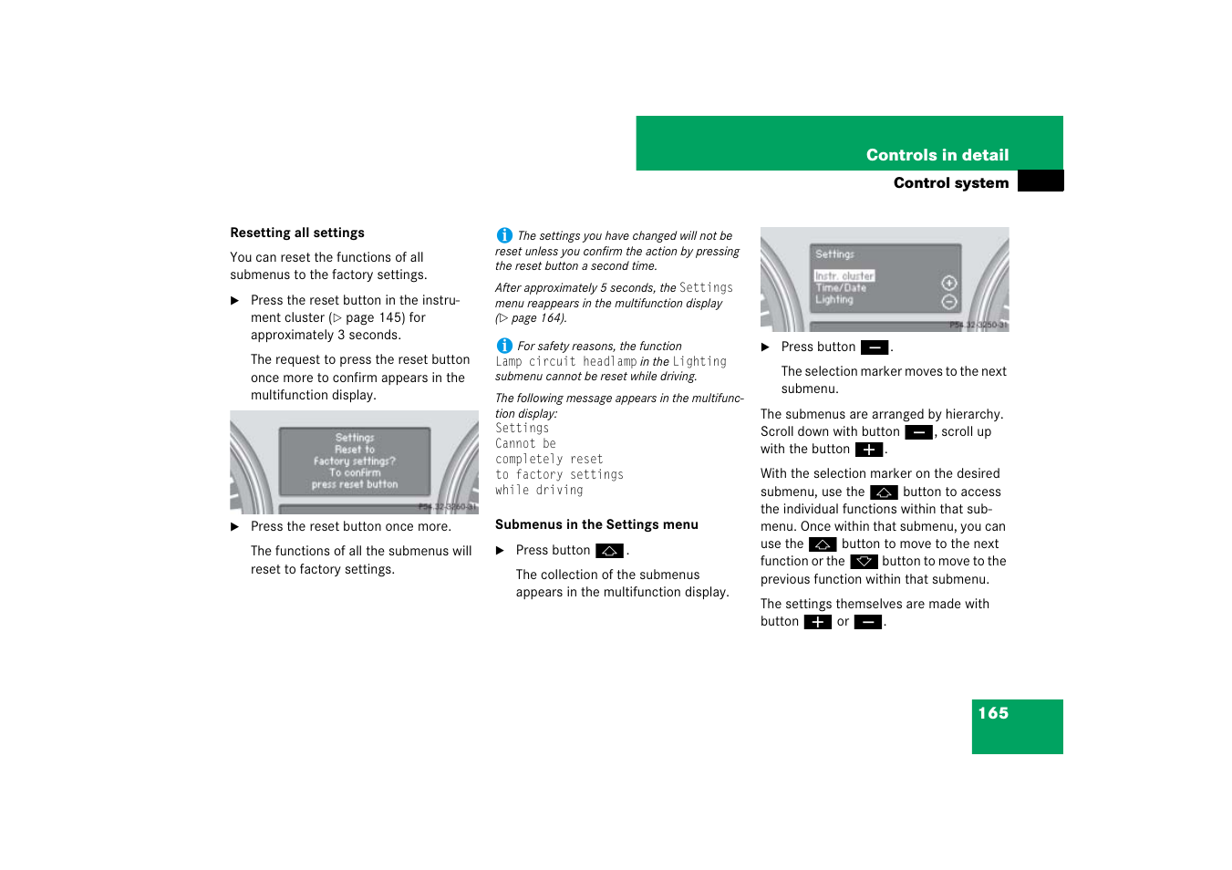 Mercedes-Benz M-Class 2007 Owners Manual User Manual | Page 166 / 585