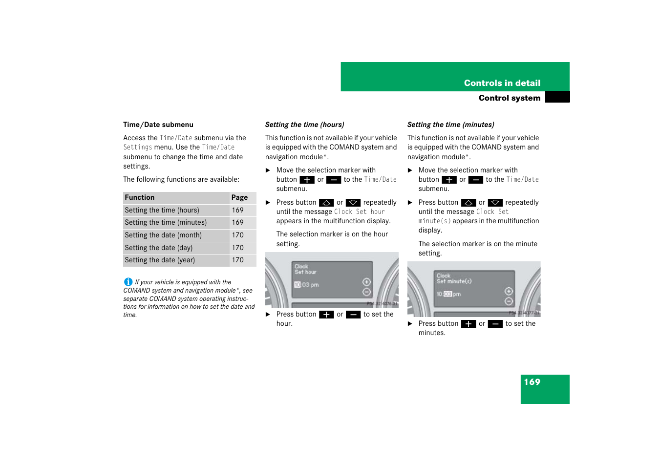 Mercedes-Benz M-Class 2007 Owners Manual User Manual | Page 170 / 585