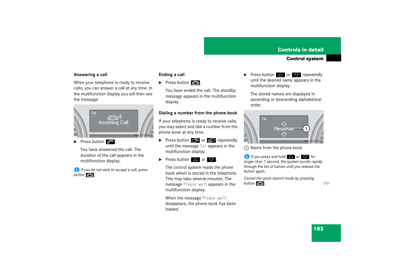 Mercedes-Benz M-Class 2007 Owners Manual User Manual | Page 184 / 585