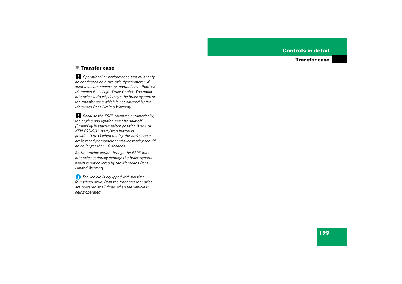 Transfer case | Mercedes-Benz M-Class 2007 Owners Manual User Manual | Page 200 / 585